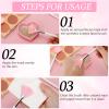 60 Pcs Fan Facial Brushes Fan Mask Soft Facial Applicator Brushes Acid Brush Cosmetic Makeup Blush Applicator Tools for Esthetician Eyeshadow Peel Mud Cream(Pink) view 4