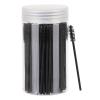 100 Pcs Disposable Mascara Wands, Eyebrow Spoolies Brush for Eyelash Extensions, Lash Brushes with Container (Black) view 1