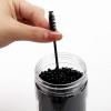100 Pcs Disposable Mascara Wands, Eyebrow Spoolies Brush for Eyelash Extensions, Lash Brushes with Container (Black) view 4