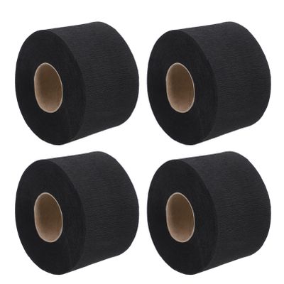 KALLORY 4rolls Professional Barber Neck Strips Stretchy Neck Paper for Hairdressing Treatments
