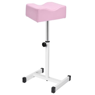 GORXZC Pedicure Manicure Footrest, Adjustable Height with Soft Cushion Pedicure Stool Non-Slip, Pedicure Nail Equipment for Salon Spa Beauty,Pink