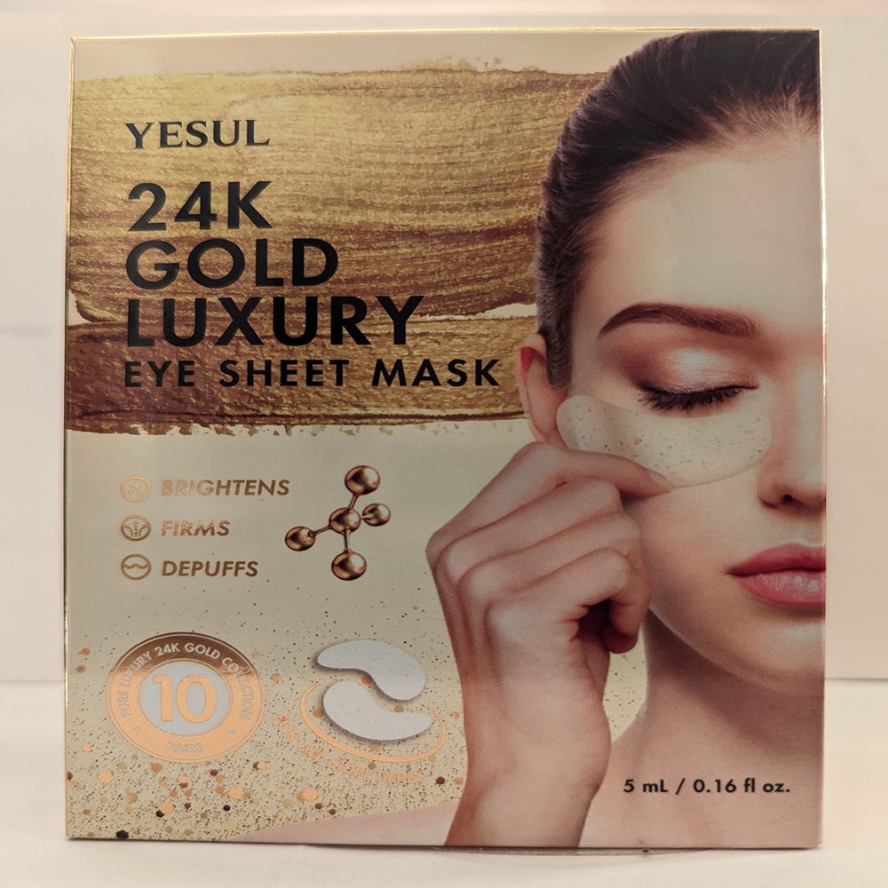 24k Gold Luxury Eye Sheet Mask