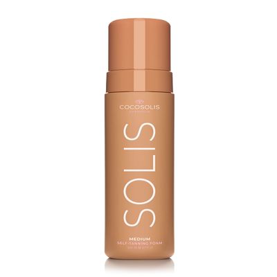 COCOSOLIS SOLIS medium self-tanning lotion for face and body, mousse for a rich, natural and long-lasting tan, with plant-based DHA (200 ml)