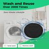 ProCIV Reusable Makeup Remover Pads - 25 Pack Washable Organic Cotton Rounds for All Skin Types & Toner with Laundry Bag, Eco Friendly Zero Waste Reusable Cotton Pads Travel Gadgets (Black) view 4