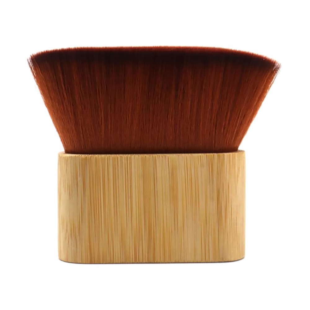 FRCOLOR Neck Duster Brush Soft Hair Cleaning Tool for Barbershops Home Use Comfortable Bamboo Handle Multi-functional Design for Loose Hair Daily Grooming Skin-friendly and Durable