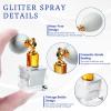 Body Glitter Spray, Silver Glitter Spray for Hair and Body, Include 1 Jar of Refills view 4