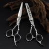 Professional Hair Cutting Shears, 6 Inch Professional Japan 440c Steel Upscale Silver Hair Scissors Haircut Thinning Barber Cutting Shears Hairdresser Scissors (Color : Set) view 2