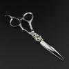 Professional Hair Cutting Shears, 6 Inch Professional Japan 440c Steel Upscale Silver Hair Scissors Haircut Thinning Barber Cutting Shears Hairdresser Scissors (Color : Set) view 3