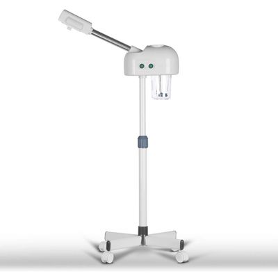 Professional Ozone Facial Steamer for Esthetician with Hot Mist, Stand Facial Steamer On Wheels, Height Adjustable & 360 Rotatable Nozzle, Home & Salon SPA