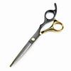 Professional Hair Cutting Shears, 6 Inch Professional Japan 440c Steel Black Gold Hair Scissors Haircut Thinning Barber Hair Cutting Shears Hairdressing Scissors (Color : Cutting scissor) view 1