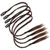 4pcs Braided Hair Extensions Clip in Braid Hair Extensions Braids Braided Hair Piece for Women Daily Wear Hair Accessories Afro Braid Ponytail Approx view 3