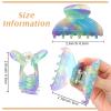 Janinka 18 Pcs Tortoise Shell French Barrettes - 2.6 Inch Banana Celluloid Hair Clips, Leopard Print Hair Accessories for Women view 4