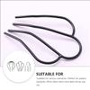 KALLORY 10pcs U-shaped Hairpin Decorative Bun Clips for Women Fine Hair Teasing Comb Hair Bun Holder Comb Styles view 3
