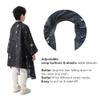 PERFEHAIR Kids Hair Cutting Cape with Sleeves, Kids Barber Cape Haircut Cape for Boy & Girls, Professional Salon or Home Hair Cut Cape-Black Space Printing view 3