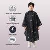 PERFEHAIR Kids Hair Cutting Cape with Sleeves, Kids Barber Cape Haircut Cape for Boy & Girls, Professional Salon or Home Hair Cut Cape-Black Space Printing view 4