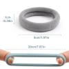 100 Pcs Thick Seamless Hair Ties, Ponytail Holders Hair Accessories No Damage for Thick Hair Christmas Gift(Cool Colors) view 2