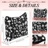Amylove 6 Pcs Gothic Makeup Bag Goth Purse Gift for Women Portable Skeleton Cosmetic Makeup Zipper Pouch Funny Travel Zipper Purse Spooky Gifts for Halloween Party Favors view 2