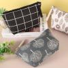4 Pcs Canvas Cosmetic Bag, Multi-function Travel Makeup Bag Cosmetic Pouch with Zipper Travel Toiletry Bag Small Makeup Pouch Christmas Gifts Stocking Stuffers for Women view 2