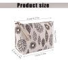 4 Pcs Canvas Cosmetic Bag, Multi-function Travel Makeup Bag Cosmetic Pouch with Zipper Travel Toiletry Bag Small Makeup Pouch Christmas Gifts Stocking Stuffers for Women view 3