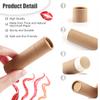 10 Pcs 25g/0.8oz Large Size Paperboard Lip Balm Tubes Krafts Paper Lipstick Tube Round Cardboard Empty Lip Gloss Container Holder Tubes for DIY Deodorant Salve Cosmetic Lotion Solid Perfume - Brown view 3
