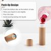 10 Pcs 25g/0.8oz Large Size Paperboard Lip Balm Tubes Krafts Paper Lipstick Tube Round Cardboard Empty Lip Gloss Container Holder Tubes for DIY Deodorant Salve Cosmetic Lotion Solid Perfume - Brown view 4