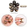 10 Pcs Mini Diamond Hair Claw Clips,Small Hair Clips Flower Hairpins Hair Accessories for Women,Girls,Sweet Mini Barrettes Hair Styling Accessories for Photograph,Daily,Party,Wedding (black) view 2