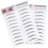 Mobestech 2pcs Imitation Eyebrow Stickers Natural-looking Temporary Eyebrow Transfers for Men and Women Easy to Apply for Sparse Brows Black view 1
