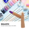 minkissy Silicone Nail Practice Finger Model Flexible Bendable Fake Training Finger for Manicure Design and Nail Art Training for Beginners Easy to Clean Lightweight view 4