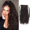 PARAHAIR Dark Brown Short Curly Wavy 100g Clip in Ponytail Extension Ponytail Extension for Girls Women, Natural Hairpiece Clip On Ban Curly Wavy Ponytail (#2 Dark Brown) view 1