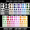 Card Suit Clubs Temporary Tattoo Water Resistant Fake Body Art Set Collection - White (One Sheet) view 2