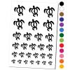 Honu Hawaiian Sea Turtle Temporary Tattoo Water Resistant Fake Body Art Set Collection - Dark Blue (One Sheet) view 1