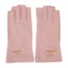 Manicure Gloves UV Stretchy Breathable Fingerless Fiber Cotton Nail Lamp Gloves for Home Salon(Pale Pinkish Gray) view 1