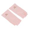 Manicure Gloves Stretchy Breathable Fingerless Fiber Cotton Nail Lamp Gloves for Home Salon() view 3