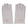 Brrnoo Manicure Gloves Stretchy Breathable Fingerless Fiber Cotton Nail Lamp Gloves for Home Salon(Grey) view 1