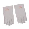 Brrnoo Manicure Gloves Stretchy Breathable Fingerless Fiber Cotton Nail Lamp Gloves for Home Salon(Grey) view 3