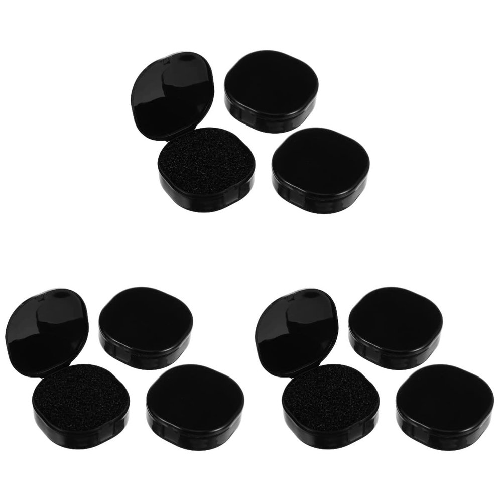 FOMIYES 9pcs Makeup Cleaner Sponge for Brush Easy to Clean Reusable Beauty Sponge Compact Cleaning Box