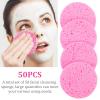 FOMIYES 100pcs Natural Cellulose Facial Sponges Makeup Remover Face Scrubber Gentle Exfoliator for Daily Use view 2
