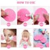 FOMIYES 100pcs Natural Cellulose Facial Sponges Makeup Remover Face Scrubber Gentle Exfoliator for Daily Use view 4