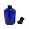 Natural Farms 8 oz Blue Boston Plastic Bottles -12 Pack Empty Bottle Refillable - BPA Free - Essential Oils - Aromatherapy | Black Flip Top Snap Cap - Made in the USA view 3