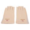 Manicure Gloves Stretchy Breathable Fingerless Fiber Cotton Nail Lamp Gloves for Home Salon(Light Yellow) view 3