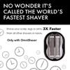 Premium Omnishaver Bi-Directional Shavers for Men & Women | 3x Faster, Smooth, and Safe Shave | Self-Cleaning, Self-Sharpening Razor Blades for Shaving Head, Legs, Arms, Body (Yellow) view 4