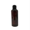 Natural Farms 8 oz Amber Cosmo Plastic Bottles -12 Pack Empty Bottle Refillable - BPA Free - Essential Oils - Aromatherapy | Black Press Down Disc Cap - Made in the USA view 2