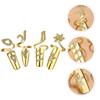 12 Pcs Fingernail Cap Ornament Creative Rings Decorative Finger Rings Nail Decorative Rings Hand Jewelry Rhinestone Alloy Rings Nail Rings Fingernail Shaped Rings view 2