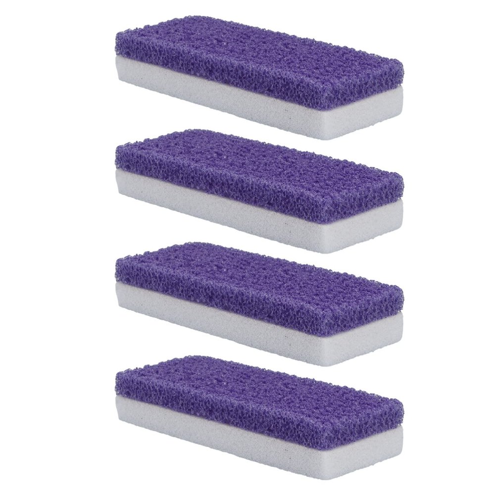 FOMIYES 4Pcs Callus Remover Foot Scraper and Exfoliator for Gentle Pedicure Safe for Wet Dry Use for Dead Skin Treatment and Softening Callus