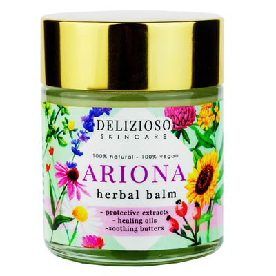 Ariona Skin Soothing Herbal Balm - Dry Skin and Eczema, Face & Body - Soothing Emollient Salve