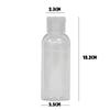 50ml Plastic Travel Bottles with Flip Cap - 10 Pack view 2