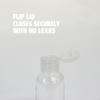 50ml Plastic Travel Bottles with Flip Cap - 10 Pack view 4