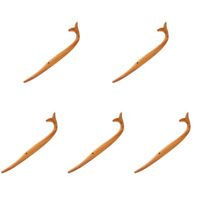 KALLORY 5pcs Wooden Hair Stick Vintage Chopstick Jumbo Bobby Pins for Women Wedding Hair Buns