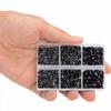 LPBeads 6000 Pieces Siam and Black Non Hotfix Rhinestones 6 Sizes Round Crystal Glass Flat Back Rhinestones with Tweezers and Picking Pen for Nail Art Crafts Clothes Bags DIY view 4
