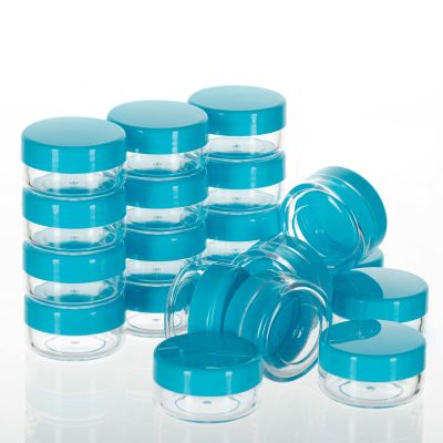10 Gram Containers with Lids, Tiny Sample Containers, Cosmetic Sample Jars, Bpa Free Lip Balm Container for Makeup, Lotion, Eye Shadow, Powder, 10 ML Mini Container with Lids